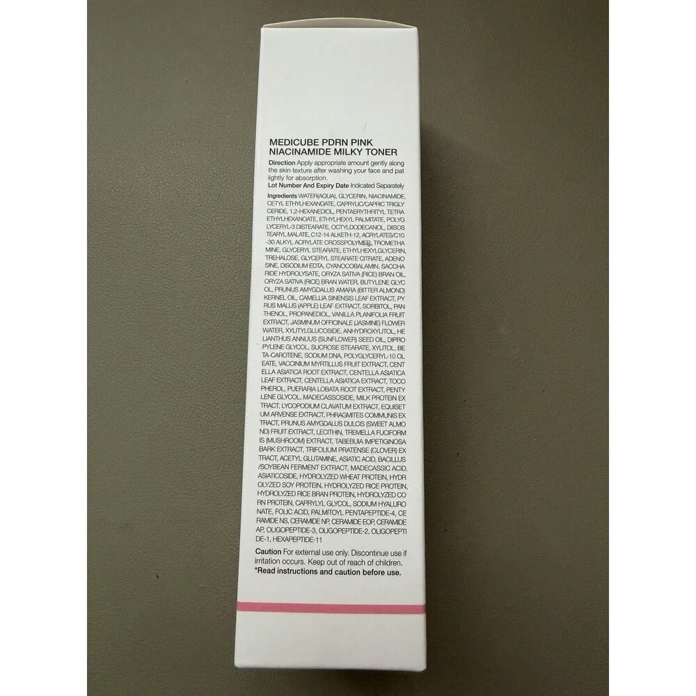 medicube PDRN Pink Milky Toner Niacinamide Panthenol 150ml EXP 2028-11-18